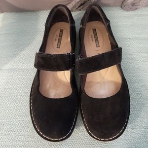 Suede Mary Jane Flats
